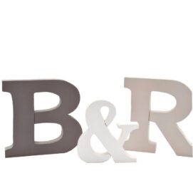 lettere in legno bianche artigianali per arredamento casa laboratorio 19